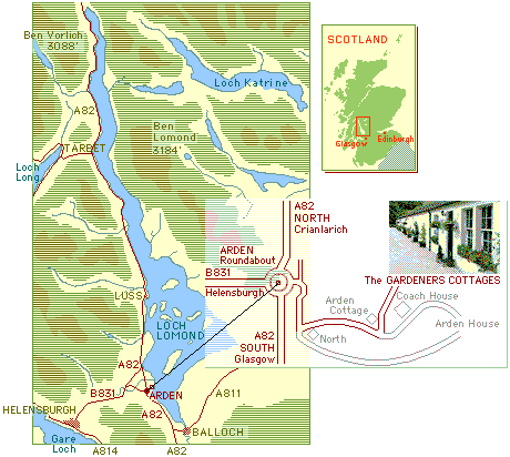 map of the area