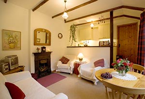 Lomond kitchen and sitting room