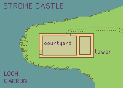 plan of Strome Castle